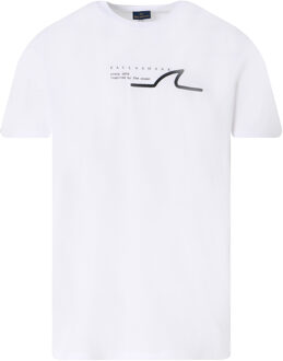T-shirt met korte mouwen Beige - XL