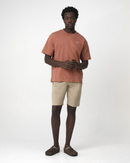 t-shirt met korte mouwen roose - maat XXXL Bruin