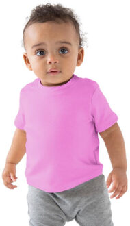 T-shirt met korte mouwen voor baby's Roze - 86