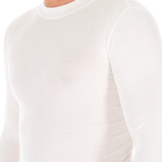 T-shirt met lange mouwen en halfhoge kraag 1625-H man Beige - XS