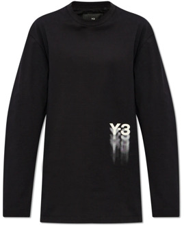 T-shirt met lange mouwen Y-3 , Black , Dames - XS
