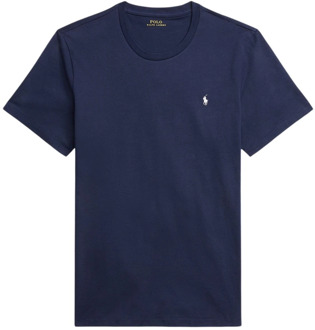 T-shirt met logo Donkerblauw - S
