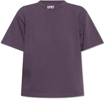 T-shirt met logo Heron Preston , Purple , Dames - XS