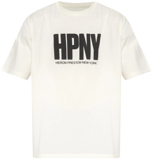 T-shirt met logo Heron Preston , White , Heren - L,M,S,Xs