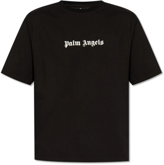 T-shirt met logo Palm Angels , Black , Heren - 2Xl,Xl,L,M,S,Xs