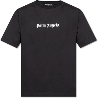 T-shirt met logo Palm Angels , Black , Heren - L,M,S,Xs