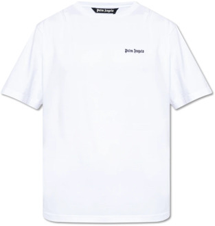 T-shirt met logo Palm Angels , White , Heren - Xl,L,M,S,Xs