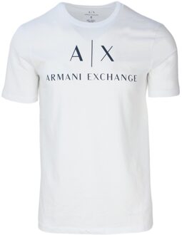 T-shirt met logo Wit - XXL