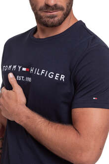 T-shirt met logo Zwart - 2XL