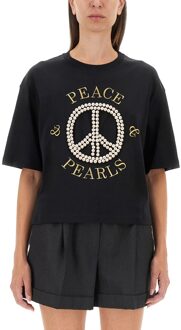 T-shirt met Logo Zwart