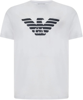 T-shirt met logoprint Gebroken wit