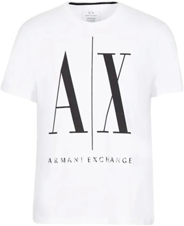 T-shirt met logoprint Wit - XL