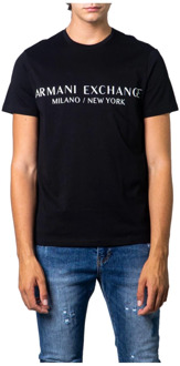 T-shirt met logoprint Zwart - XS