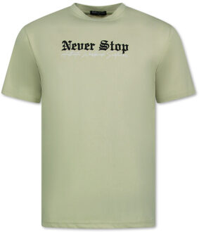 T-shirt met opdruk t-shirt grappig Bruin