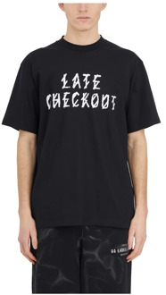 T-shirt met print 44 Label Group , Black , Heren - Xl,L,M,S