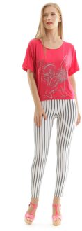 T-shirt met print - maat M Rood