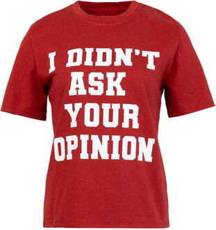 T-shirt met print Natalia  rood - S,M,L,XL,