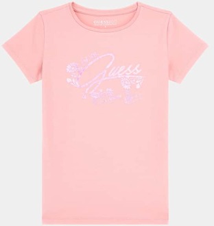 T-Shirt Met Print Voorkant Roze - 14