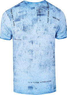 T-shirt met prints wassen - maat Blauw