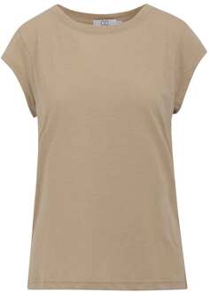 T-shirt met ronde hals Classic  beige - XS,S,M,L,XL,