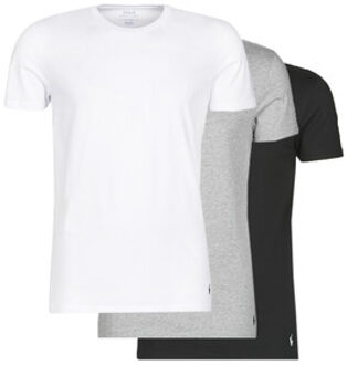 T-shirt met ronde hals in 3-pack Multicolor - S