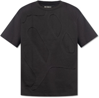 T-shirt met stiksel details Misbhv , Black , Heren - Xl,L,M,S,Xs
