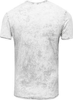 T-shirt met voorbedrukte tekst - maat S Wit