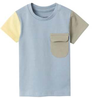 T-Shirt Nbmhon Dusty Blauw - 62