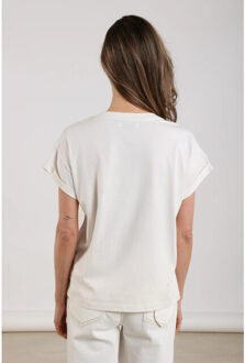 T-shirt nkf04008 vilamour Wit - XXXL