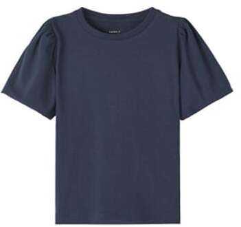 T-shirt Nmfione Dark Sapphire Blauw - 104