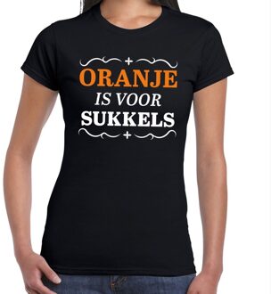 T-shirt Oranje is voor sukkels dames - T-shirt Koningsdag kleding XL