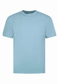 T-shirt oversized effen t-shirt - maat S Blauw