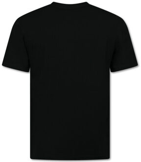 T-shirt oversized effen t-shirt Zwart - S