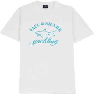 T-shirt Paul & Shark , White , Heren - 2Xl,Xl,M