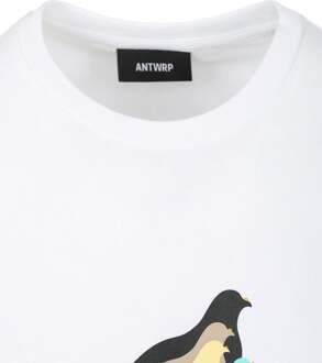 T-Shirt Pigeon Wit - L,M,S,XL
