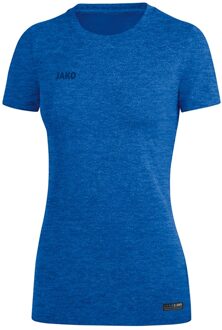 T-Shirt Premium Basics Dames Royal Blauw Gemeleerd Maat 34