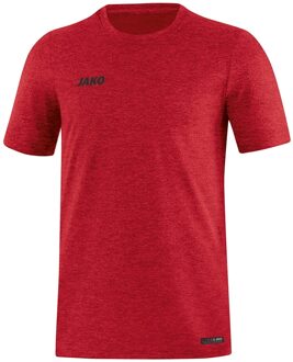 T-Shirt Premium Basics Rood Gemeleerd Maat 4XL