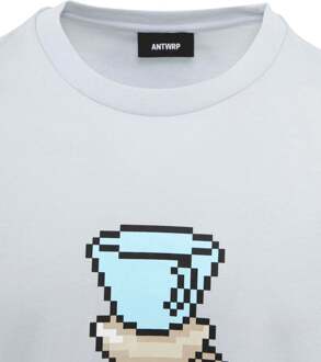 T-Shirt Print Lichtblauw