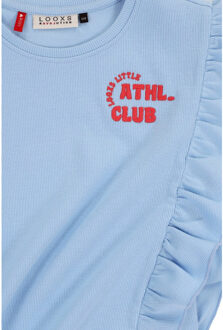 T-shirt ribjersey blue voor meisjes in de kleur Blauw - 98