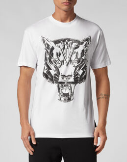T-Shirt Ronde Hals Chrome Tiger - maat 2XL Wit