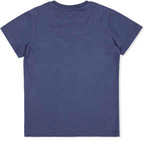 T-Shirt Ronde Hals Crest Donkerblauw - 10J / 140cm