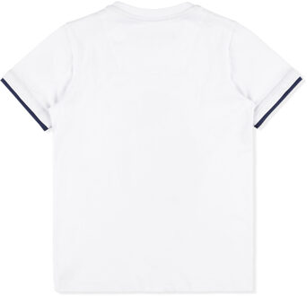 T-Shirt Ronde Hals Crest - maat 10J / 140cm Wit