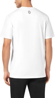 T-Shirt Ronde Hals Crest - maat Wit