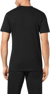 T-Shirt Ronde Hals Crest - maat XL Zwart