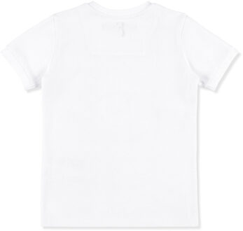 T-Shirt Ronde Hals Crest Wit - 10J / 140cm