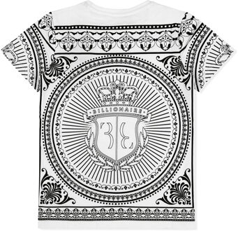 T-Shirt Ronde Hals Crest Wit - 10J / 140cm