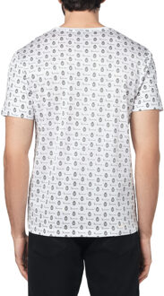 T-Shirt Ronde Hals Crest Wit