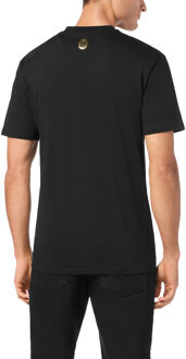 T-Shirt Ronde Hals Crest Zwart - S