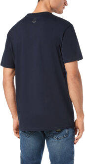 T-Shirt Ronde Hals Donkerblauw - M