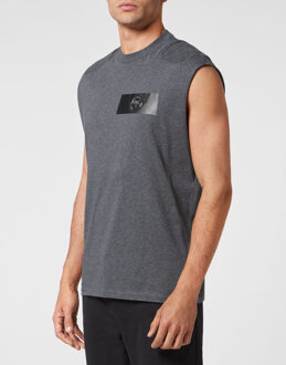 T-Shirt Ronde Hals Grijs - L